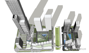 深圳湾一号景观方案su模型