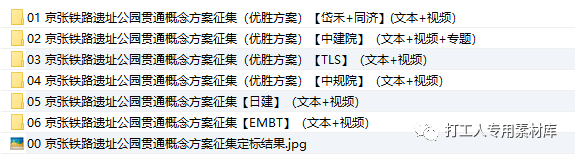 京张铁路遗址公园方案国际征集全套