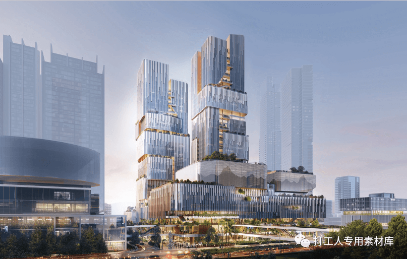 京东深圳总部综合项目建筑方案设计国际竞赛投标方案( 3套文本,共630M)【wb59】-打工人专用素材库