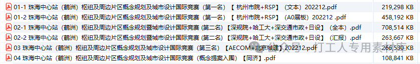 珠海中心站（鹤洲）枢纽及周边片区概念规划及城市设计国际竞赛合集