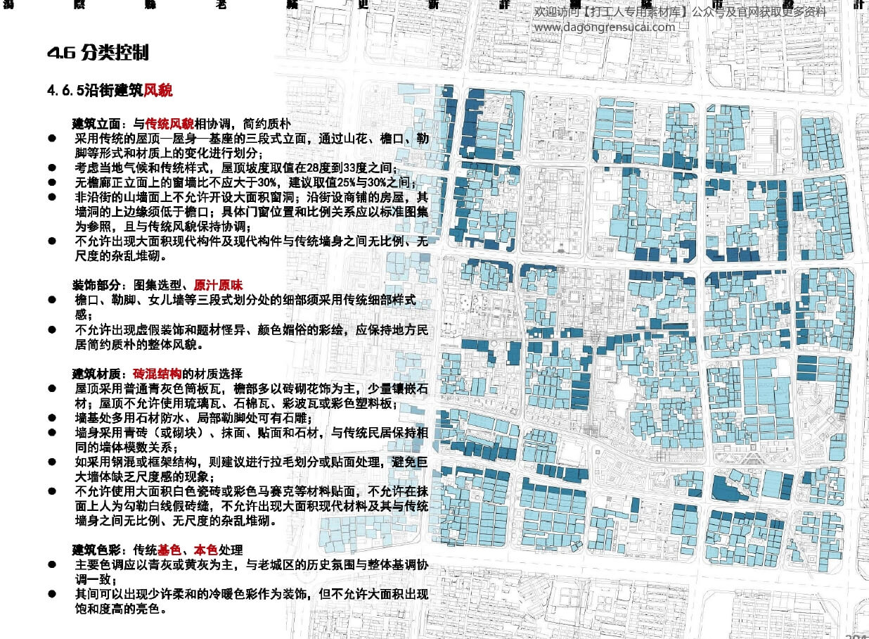 全国优秀城乡规划设计一等奖：河南安阳市汤阴老城更新详细城市设计【清华同衡】（255页，522M）【WY131】