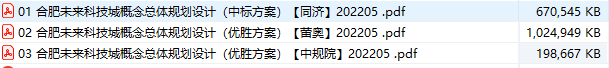 合肥未来科技城概念总体规划设计竞赛