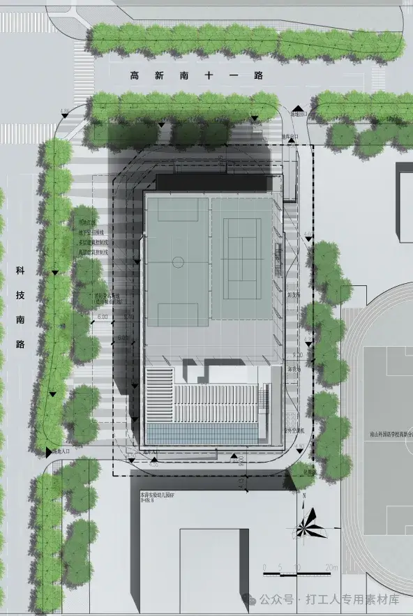 深圳南山区粤海街道文体中心设计方案（中标方案）【都市实践】（116页，252M）【WB166】