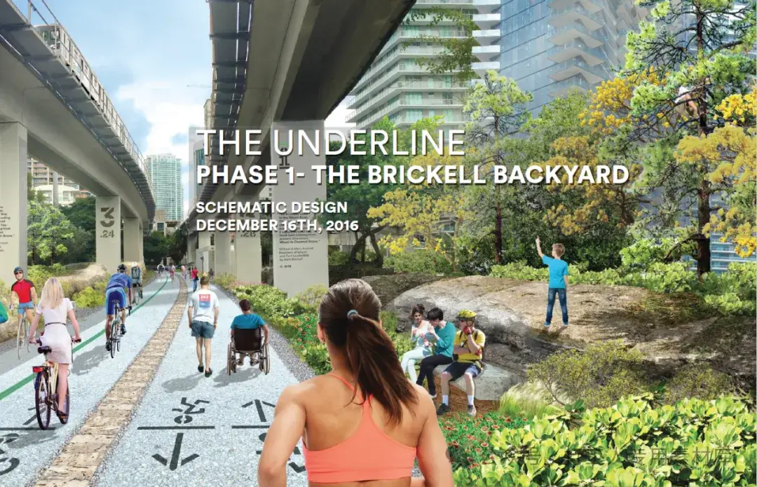 迈阿密桥下空间改造The Underline项目第一阶段Brickell Backyard（布里克尔后花园）【JCFO】 （80P，63M）【WY361】