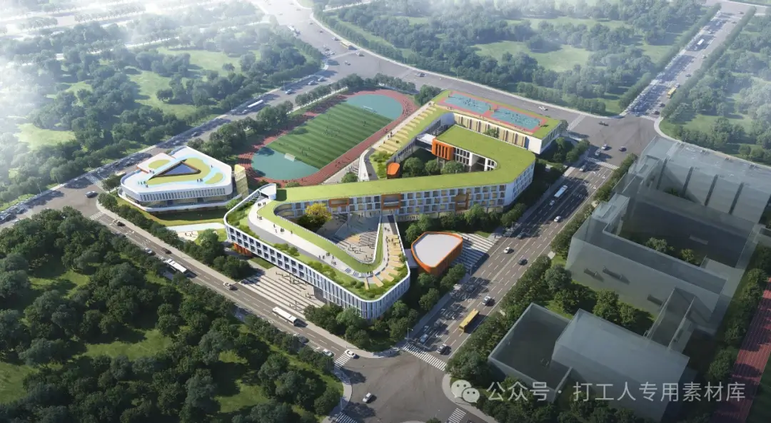 南京市龙翔启动区规划小学及幼儿园建筑方案设计合集（3套，950M）【WY548】