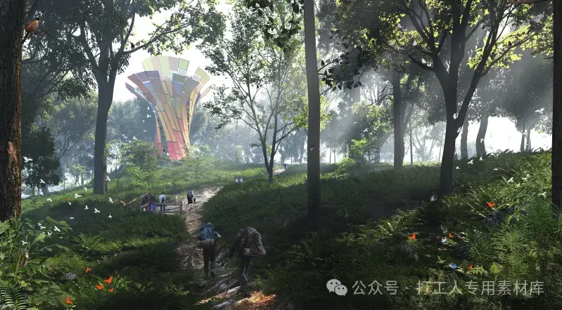深圳大浪犁头山郊野运动公园建设工程设计竞赛（108P，204M）【WY879】