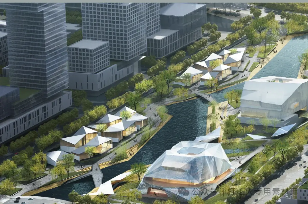 杭州亚运村公共区滨水建筑群及景观一体化设计国际竞赛中标方案【DC+AS+P】（233P，711M）【WB297】