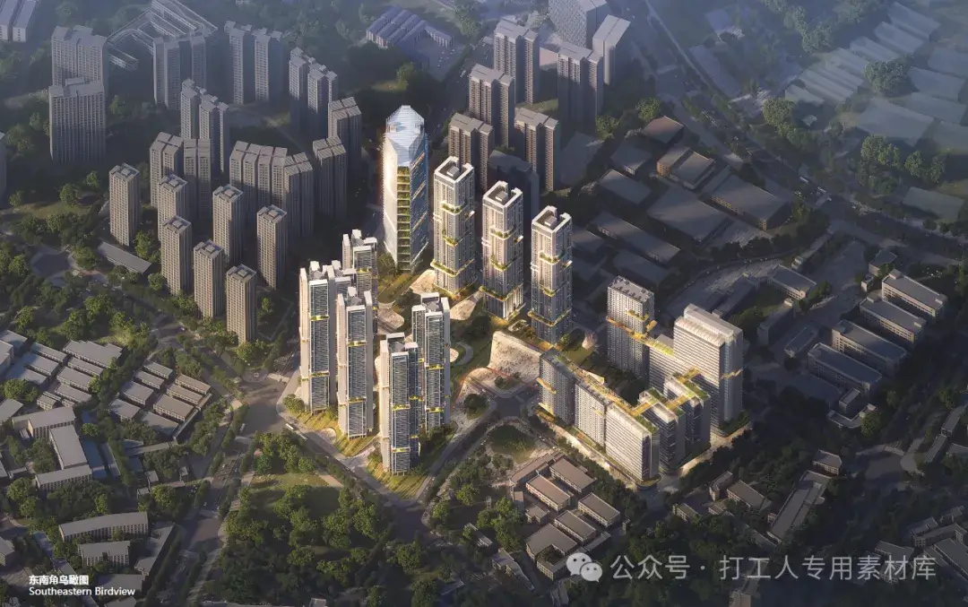 深圳梅观创新产业走廊福城观澜产业地块土地整备利益统筹项目（01-03地块）建筑方案及初步设计【中建西南院/华工/悉地】（3套，1.13G）【WB306】