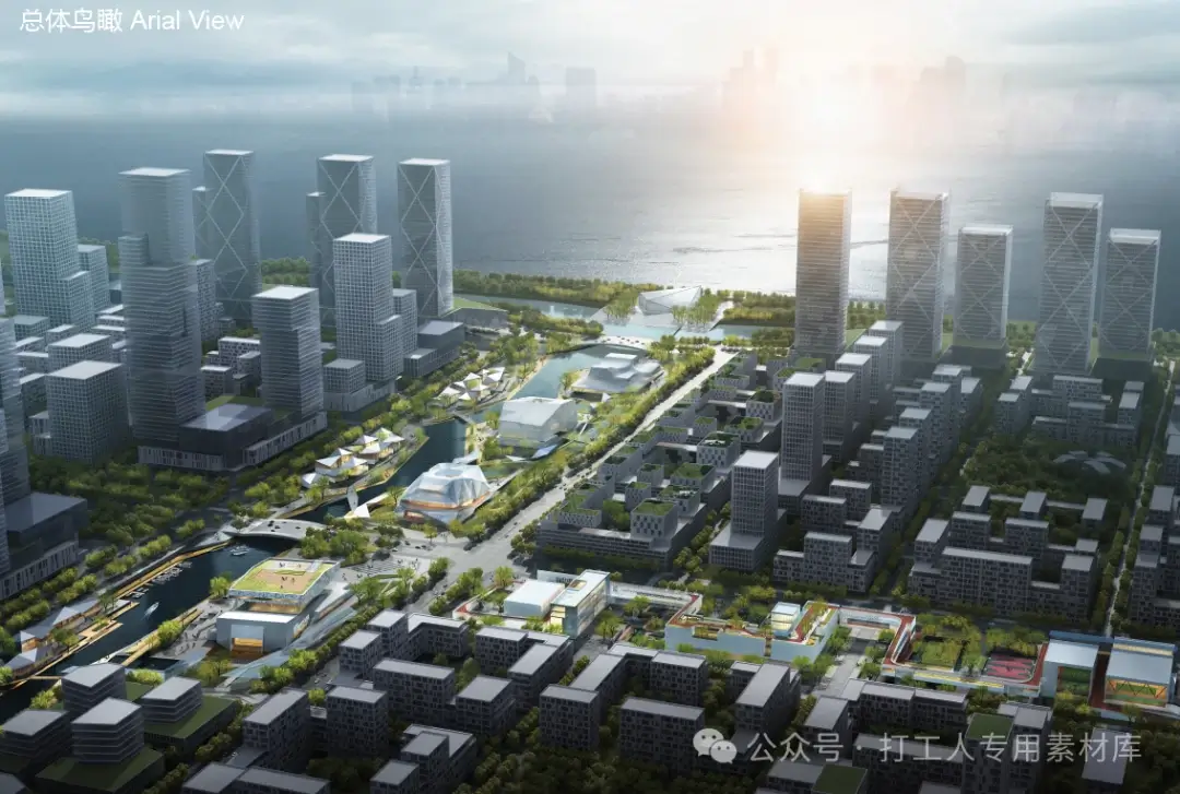 杭州亚运村公共区滨水建筑群及景观一体化设计国际竞赛中标方案【DC+AS+P】（233P，711M）【WB297】