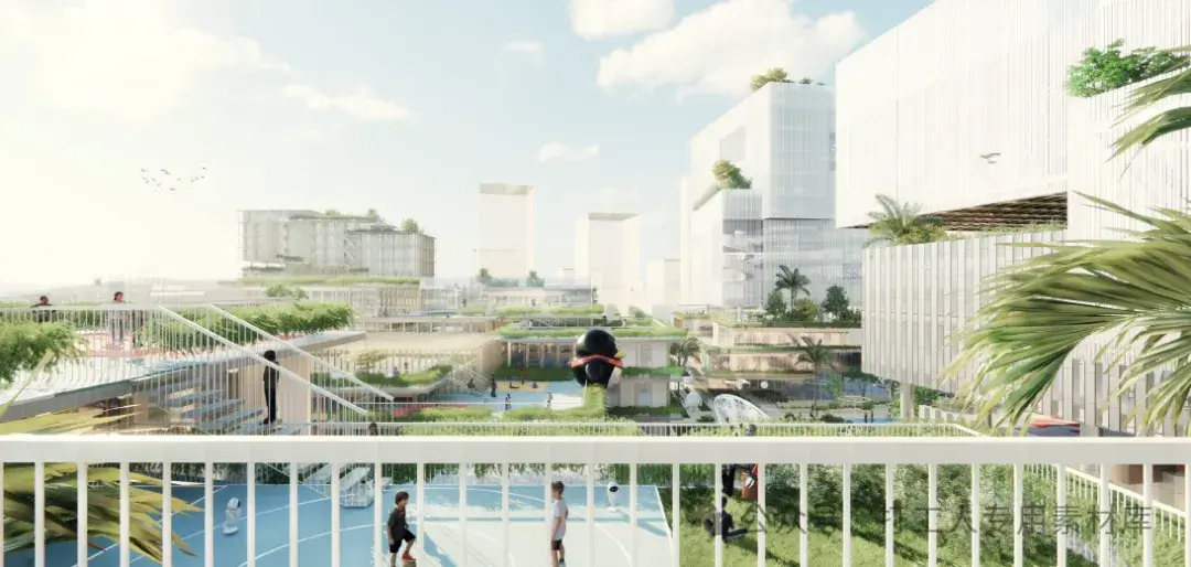 深圳腾讯大铲湾项目DY05学校、活动中心、综合车站建筑概念设计 （105P，96M）【WY872】