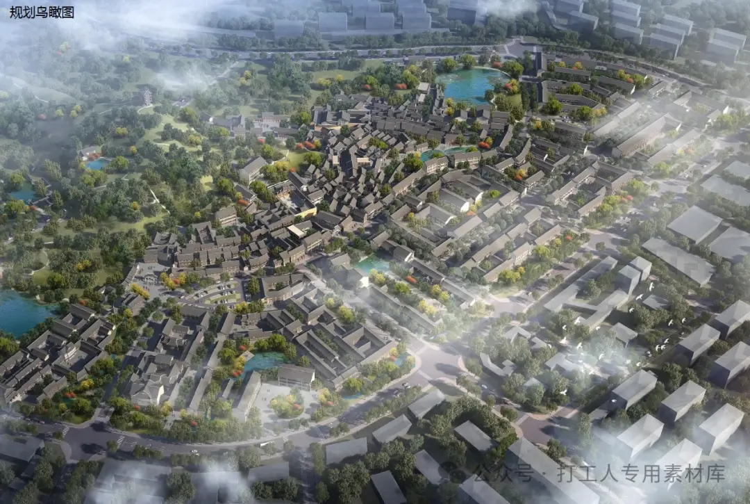 重庆龙兴古镇改造提升项目古镇核心区方案设计（127P，159M）【WB395】