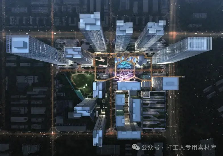 深圳雪花啤酒总部基地项目整体规划及各地块建筑概念设计（4套，197M）【WB309】