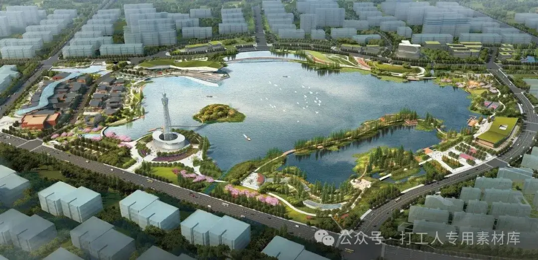 常熟市琴湖公园项目景观规划设计概念方案（174P，336M）【WB376】