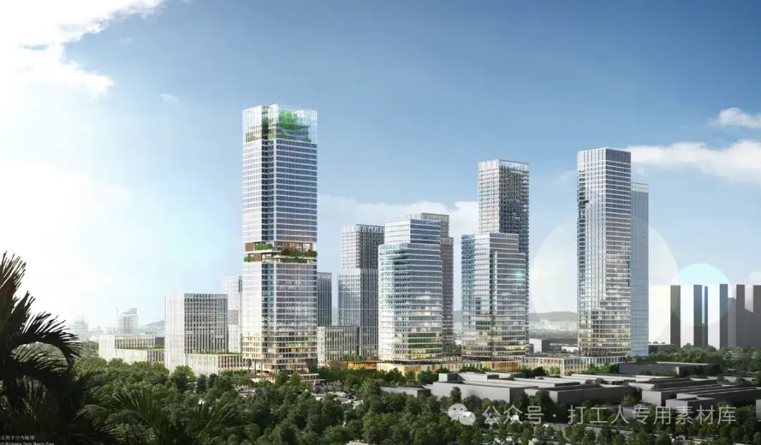 深圳雪花啤酒总部基地项目整体规划及各地块建筑概念设计（4套，197M）【WB309】