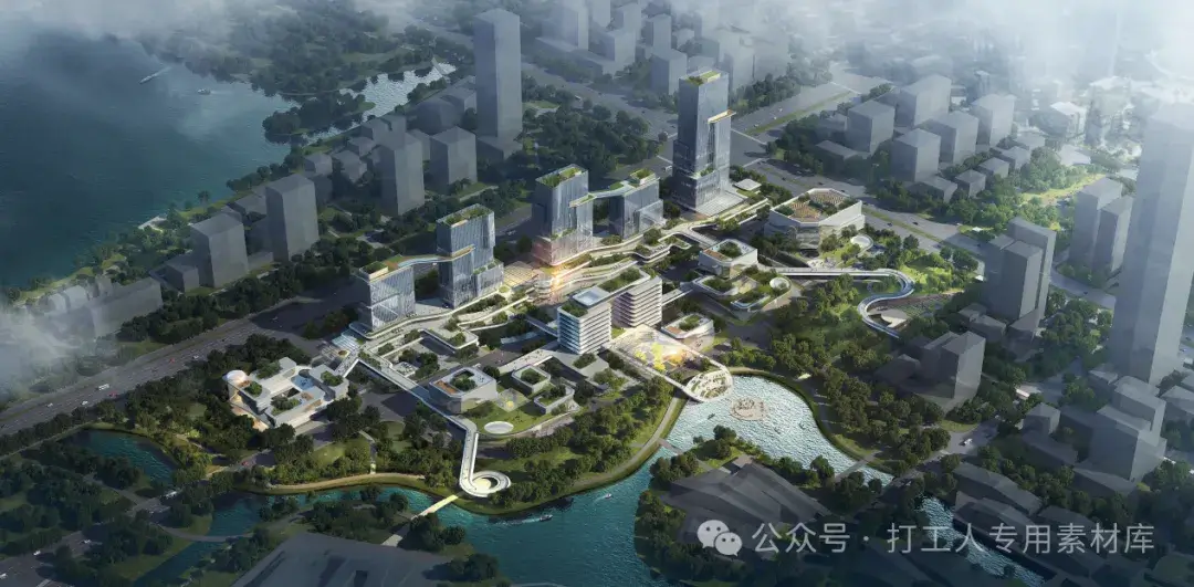 杭州钱塘区江海商务中心行政生态办公产业园概念设计【goa】（123P，319M）【WB461】