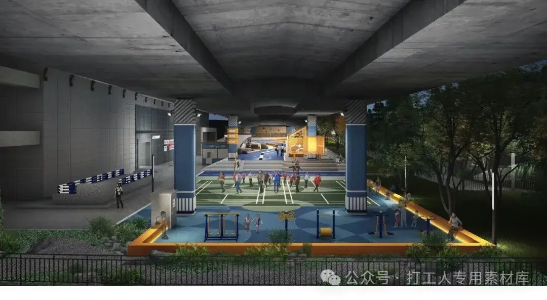 重庆社区规划微更新行动轨道四公里站桥下小微公共空间设计（77P，48M）【WB631】