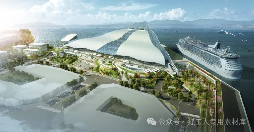 深圳市蛇口邮轮中心船首波公园、步行廊桥景观工程（145P，271M）【WB622】