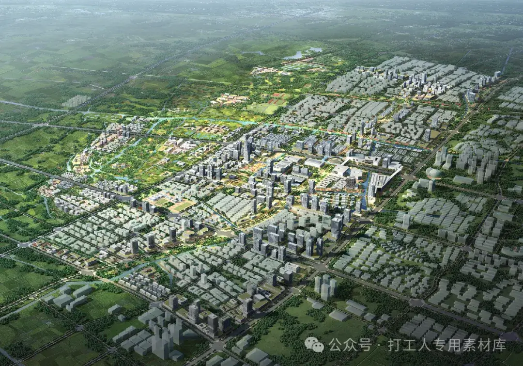 海宁城西新区总体功能策划与总体城市设计中标方案【深规院】（62P，236M）【WB712】