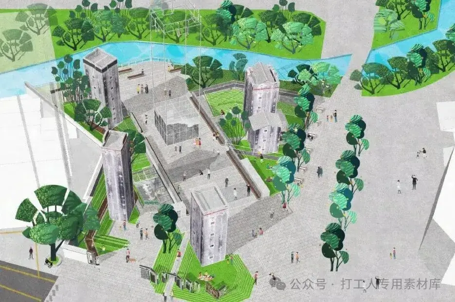 深圳龙华松元厦碉楼广场周边品质提升工程（133P，35M）【WB688】