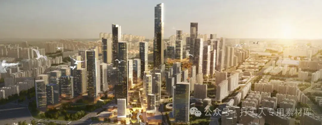 东莞国际商务区中心公园及绿轴方案设计（181P，199M）【WB785】