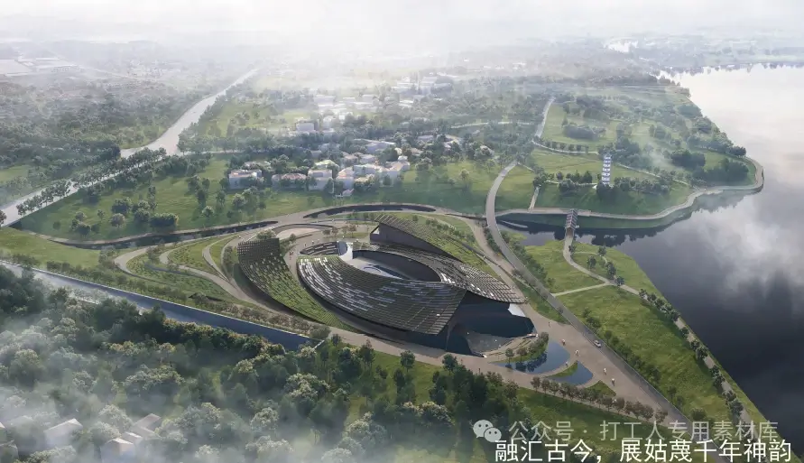 衢州市衢江区姑蔑古国考古遗址公园博物馆概念性建筑设计方案合集(5套全,729M)【WB758】