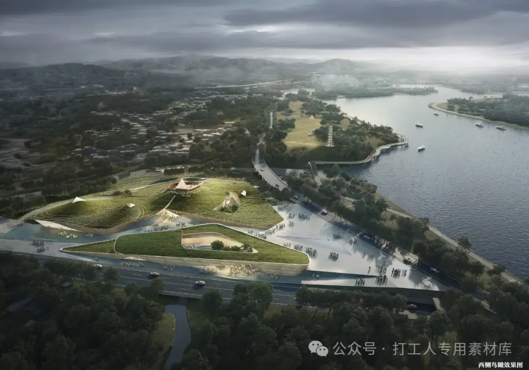 衢州市衢江区姑蔑古国考古遗址公园博物馆概念性建筑设计方案合集(5套全,729M)【WB758】