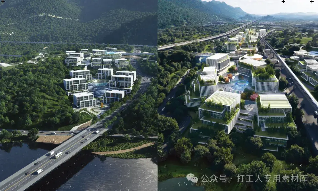 重庆两江协同创新区H组团概念性建筑方案设计概念提案【Aedas】（21P，125M）【WB793】