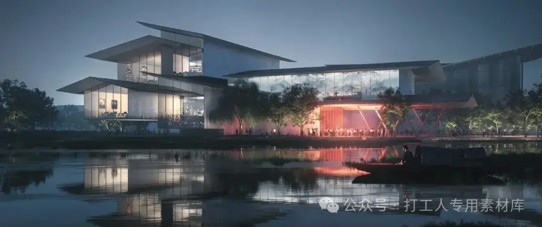 长三角水乡客厅青浦片区一心三组团总体规划概念设计 【隈研吾】（77P，128M）【WB799】