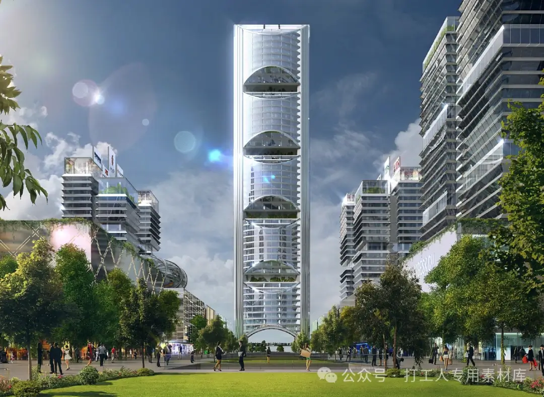 杭州市钱江金融城建筑设计方案 【福斯特】(102P, 43M)【WB752】