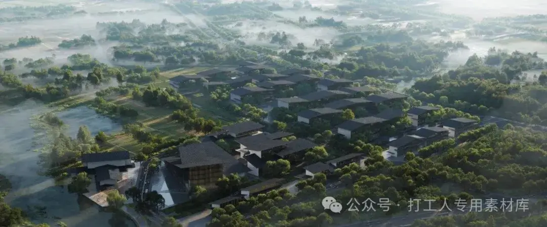 长三角水乡客厅青浦片区一心三组团总体规划概念设计 【隈研吾】（77P，128M）【WB799】