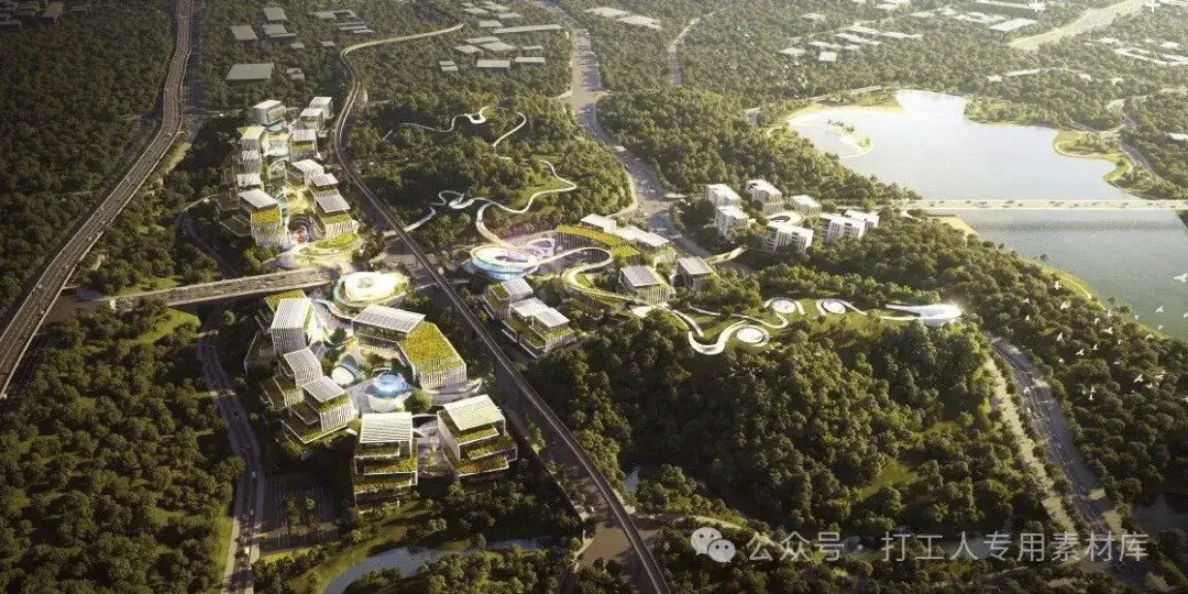 重庆两江协同创新区H组团概念性建筑方案设计概念提案【Aedas】（21P，125M）【WB793】