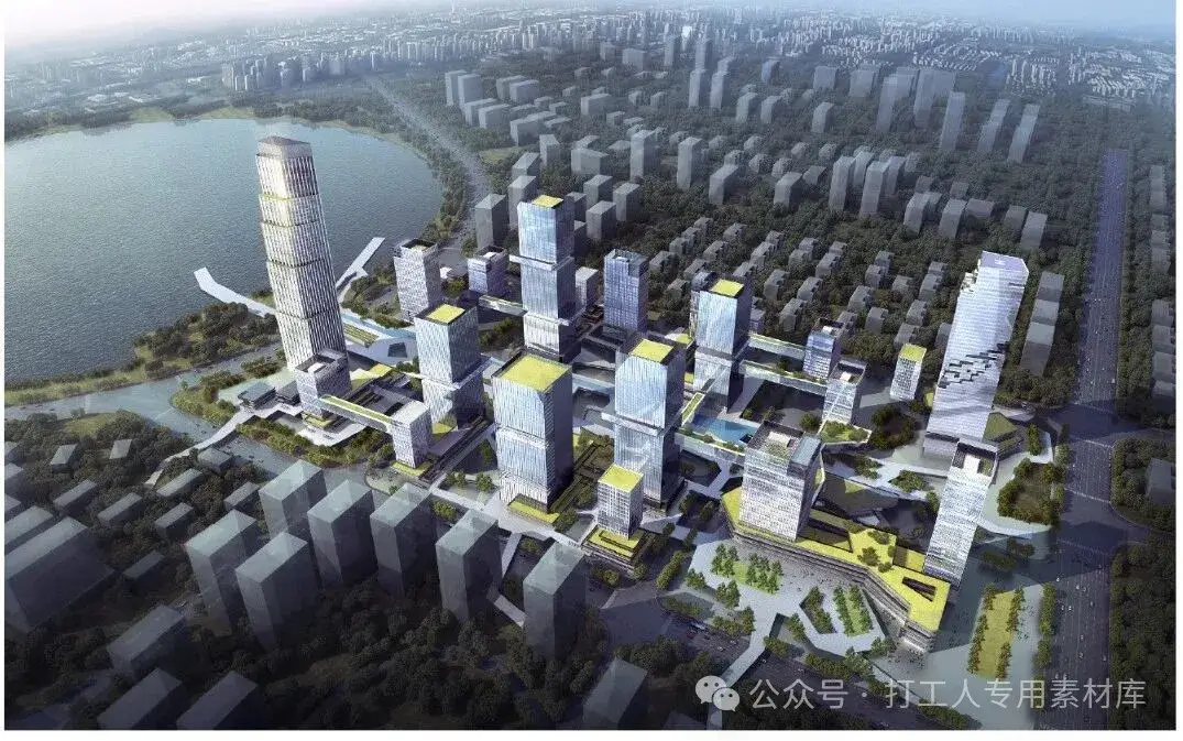 合肥高新区王咀湖北侧商务区规划设计方案(57P,175M)【WB770】