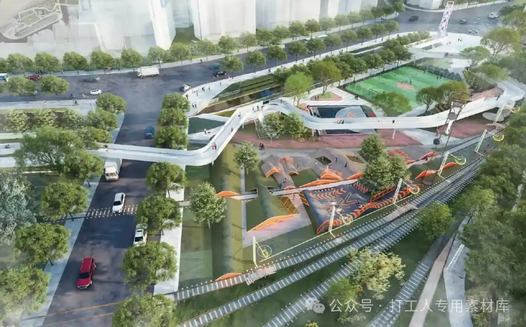 青岛四方机车公园项目景观概念设计方案 (2套,78M)【WB964】