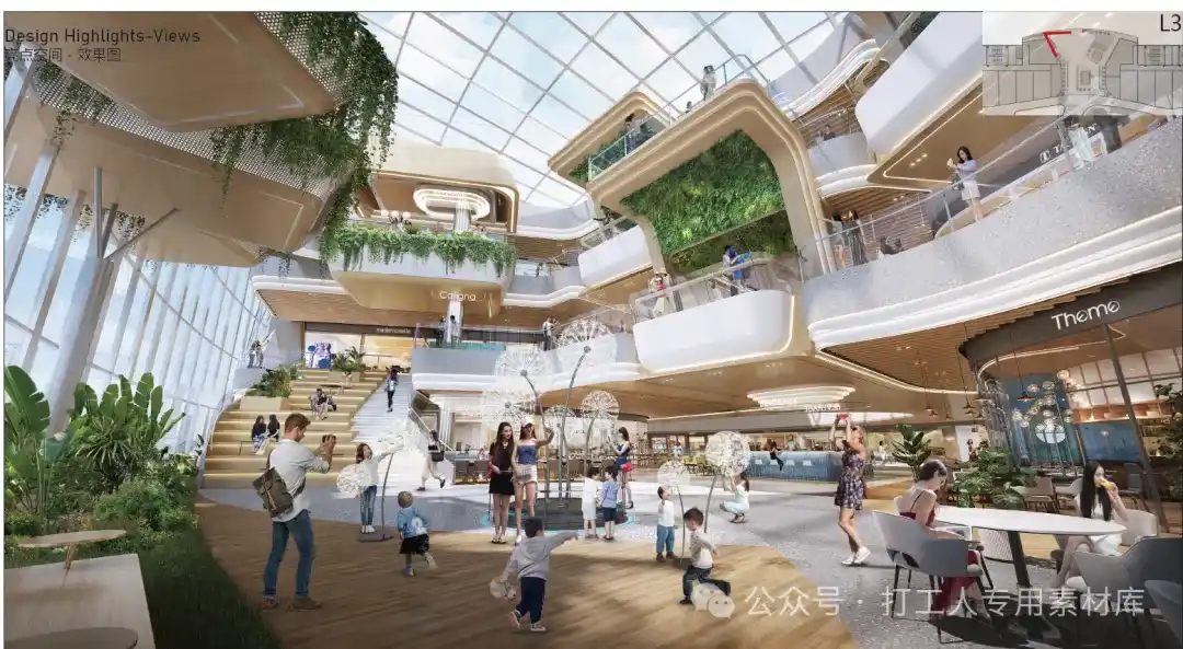 廊坊金茂览秀城商业广场室內设计（148P，170M）【WB933】