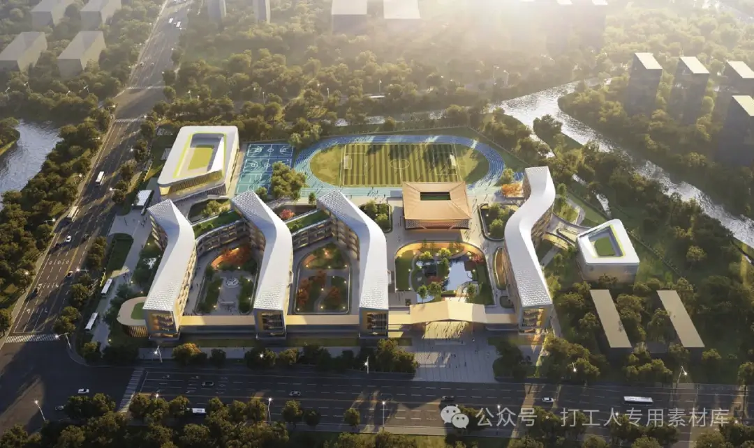 杭州萧山城东初中新建项目方案设计（560P，100M）【WB928】