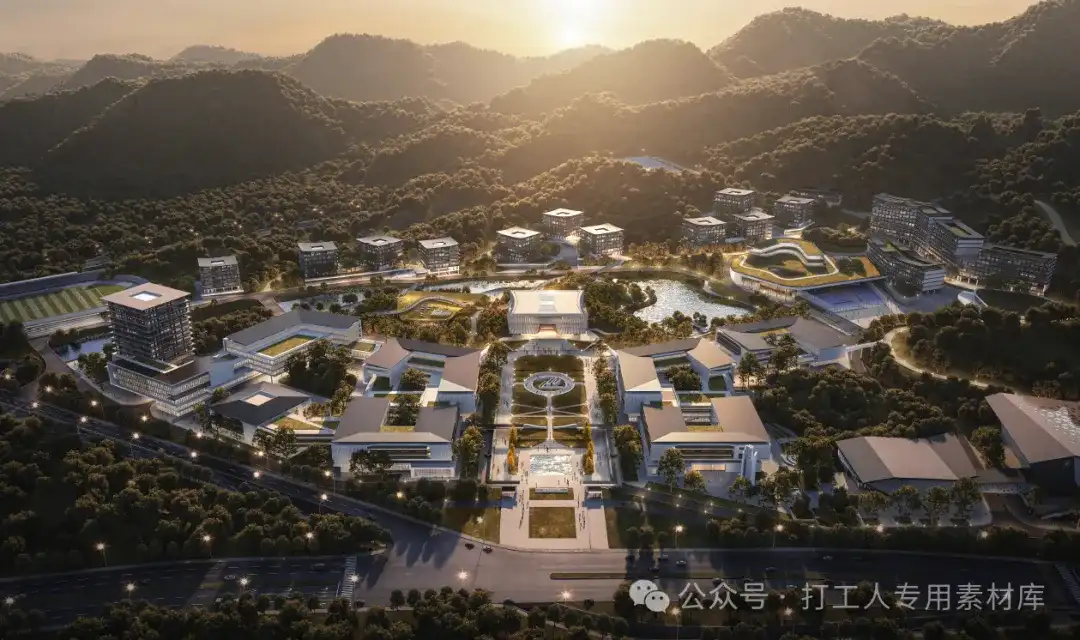 杭州职业技术学院新安江校区大学校园规划（261P，362M）【WB843】