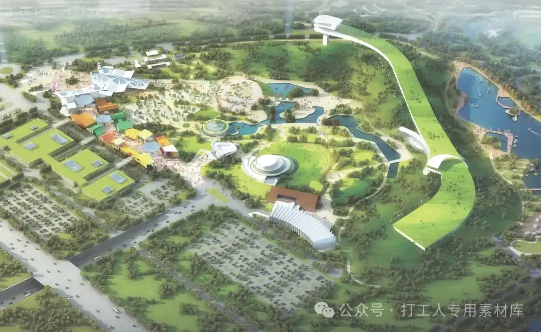 哈尔滨冰雪大世界四季乐园规划及主要建筑景观方案设计 (85P,37M)【WB996】