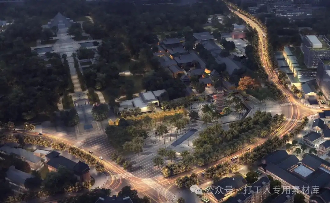 上海徐汇区龙华塔广场片区城市设计景观方案（124P，50M）【WB1118】