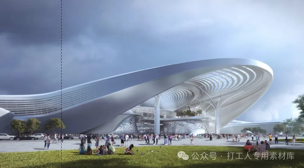 厦门市新会展中心建筑方案设计（166P，61M）【WB940】