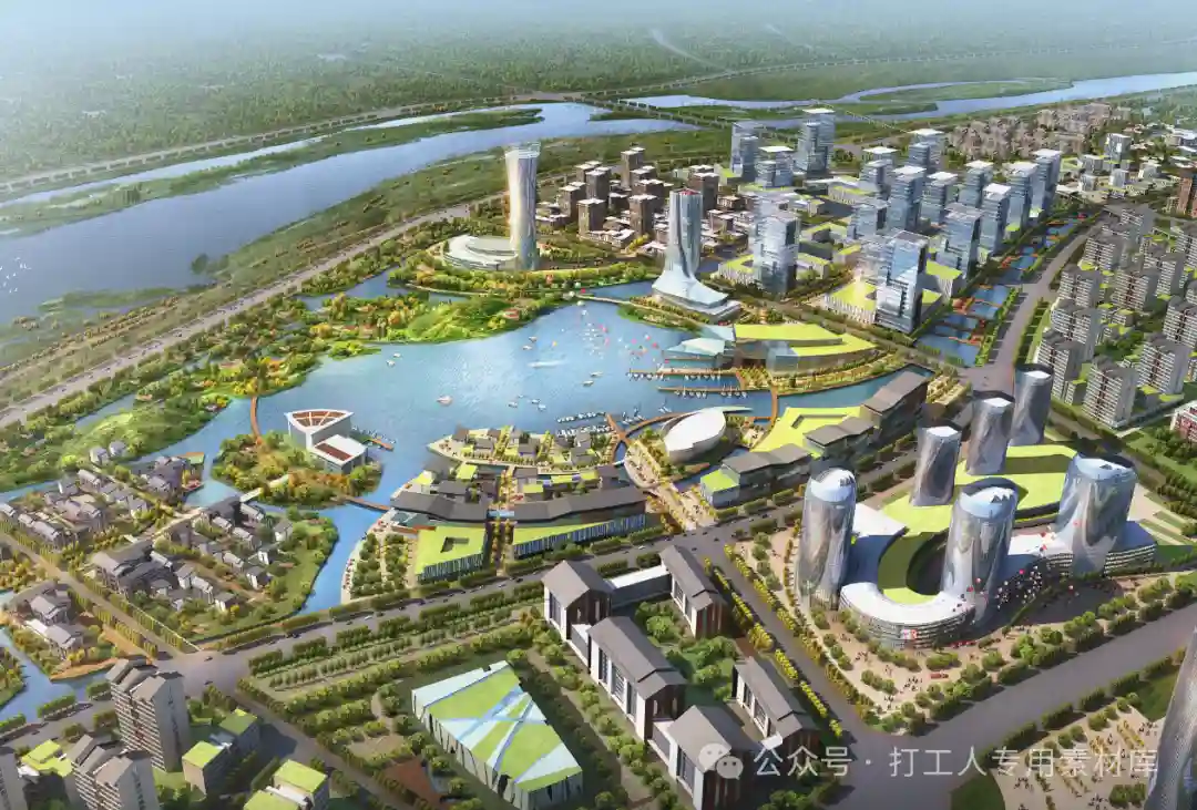 漳州西湖生态园综合体概念方案及城市设计（169P，80M）【WB910】