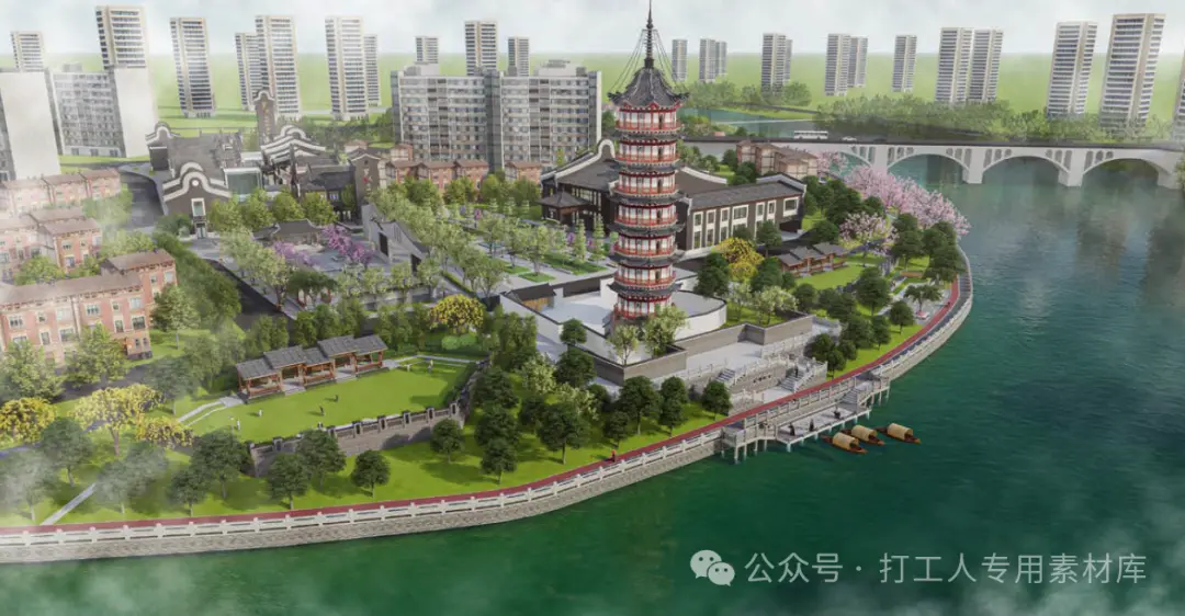 罗定文塔半岛地区城市更新项目一期建筑与景观设计优化方案（178P，41M）【WB1101】