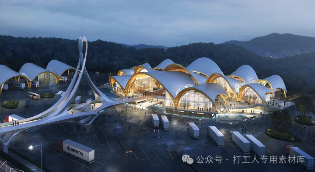 郴州京港澳高速东江服务区概念设计方案（115P，259M）【WB1132】