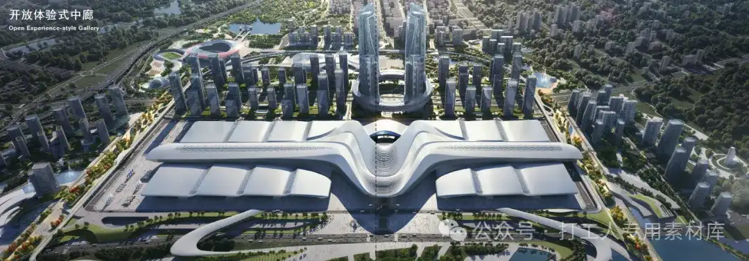 厦门市新会展中心建筑方案设计（166P，61M）【WB940】