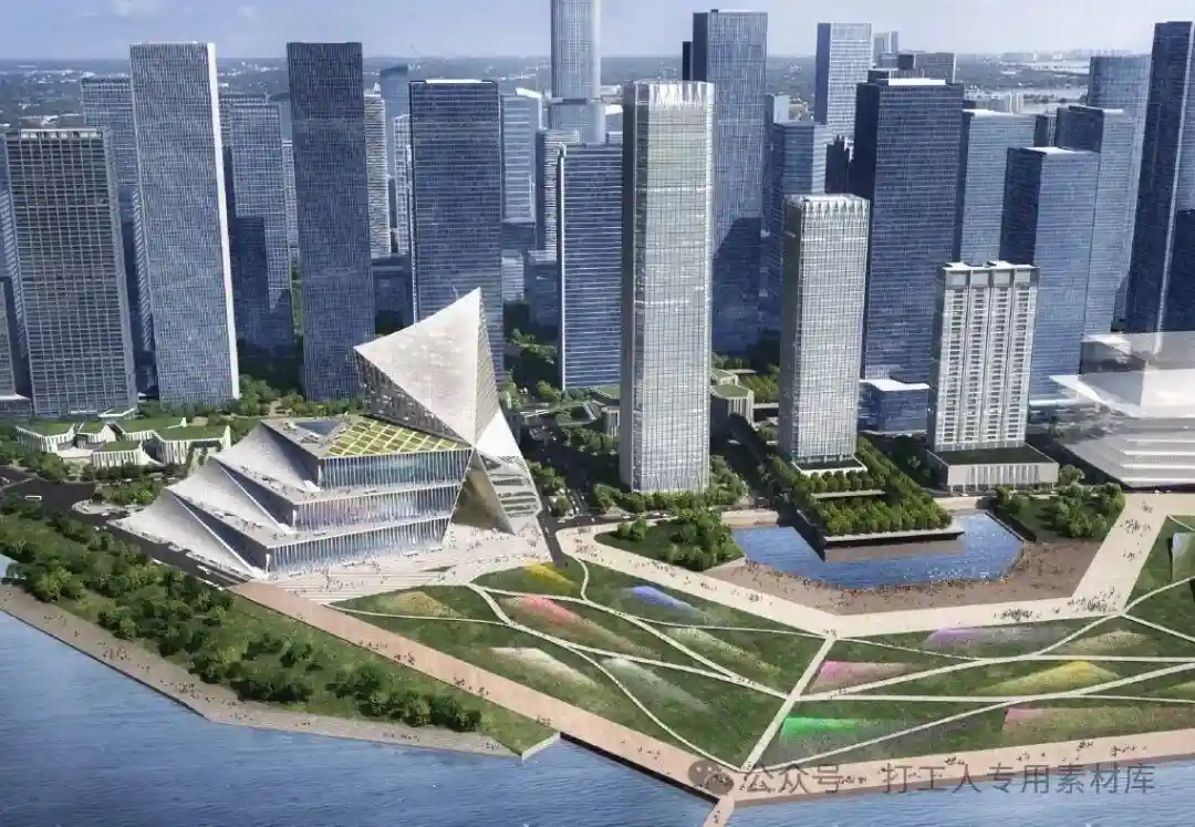 深圳前海国际金融交流中心项目竞赛【OMA+悉地】（70P，23M）【WB1078】