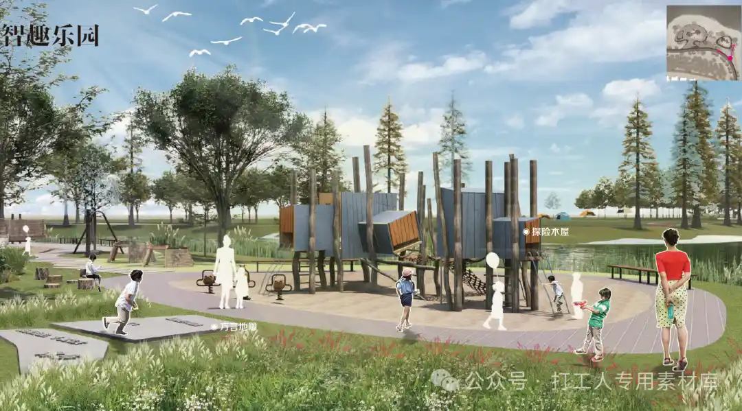 湖北天门岳口生态郊野公园景观深化设计(93P,100M)【WB930】